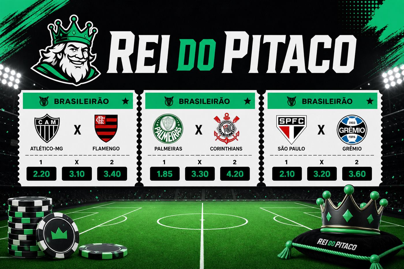 Rei Do Pitaco sports odds board